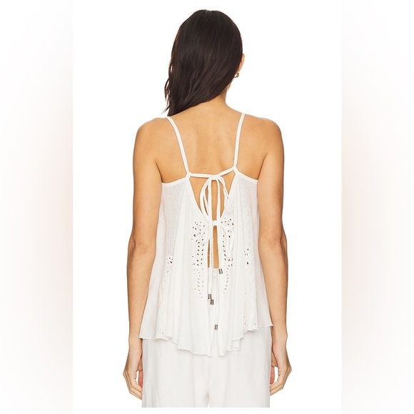 Free People Women's Last Dance Apron Top Ivory size M - Picture 2 of 2